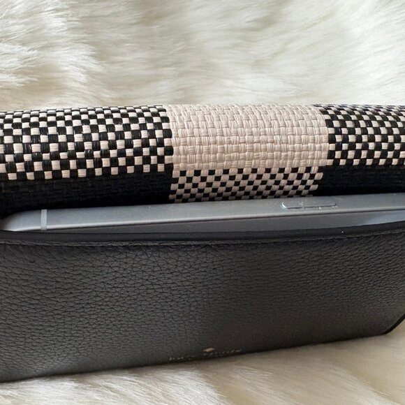 Kate Spade Marti Pebble Leather Gingham Wallet Crossbody - Picture 7 of 14
